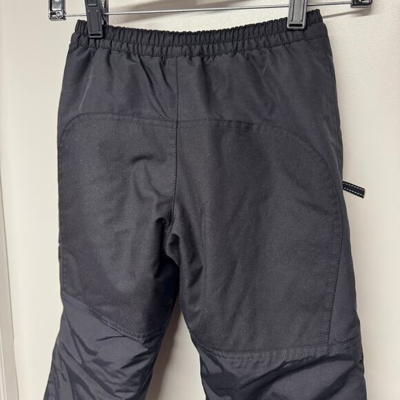 Lands End Little Boys Snow Board Ski Pants Black Size 4 Waterproof Reinforced - Picture 4 of 9